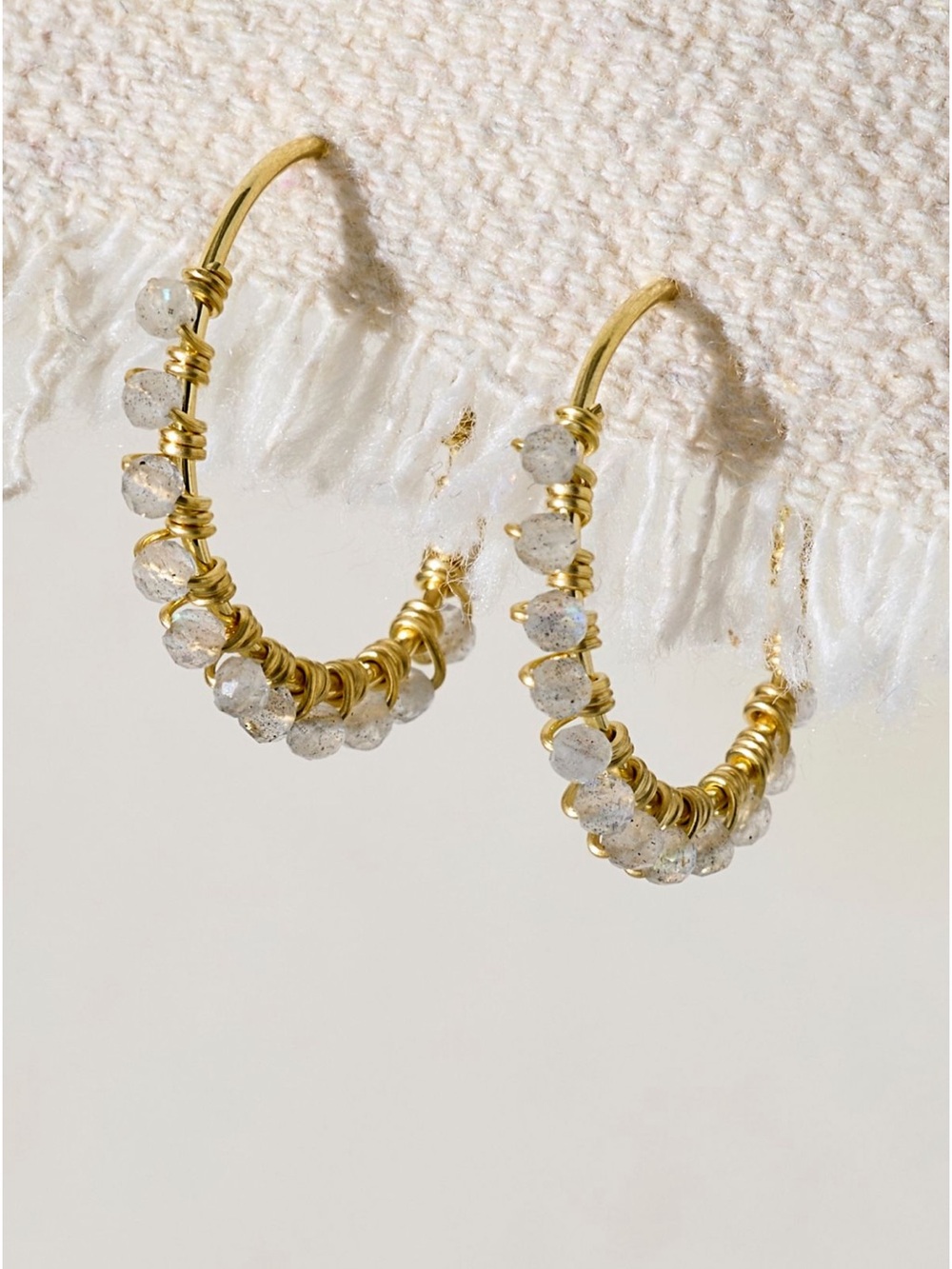 FPXRobindira Hoop Earrings Labradrite